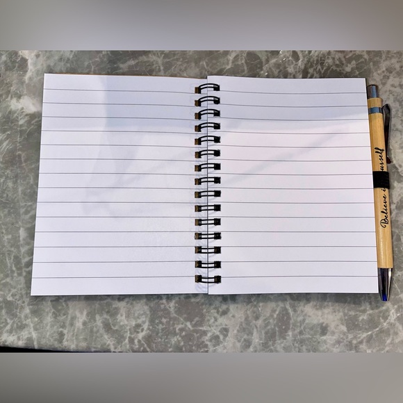 NEW! Inspirational Mini Notebook w Sticky Tabs & Random Inspirational Pen - Picture 3 of 3